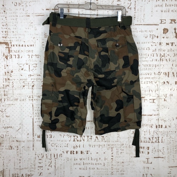 South Pole Camo Cargo Shorts W/Belt - Picture 5 of 5